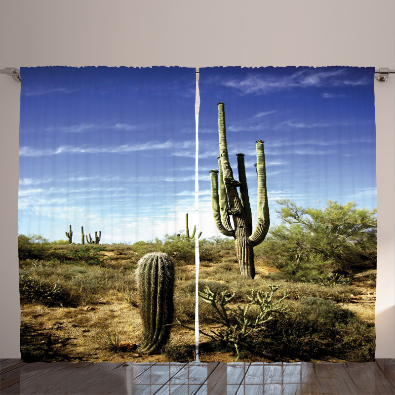 Cactus Spined Leaves Curtain