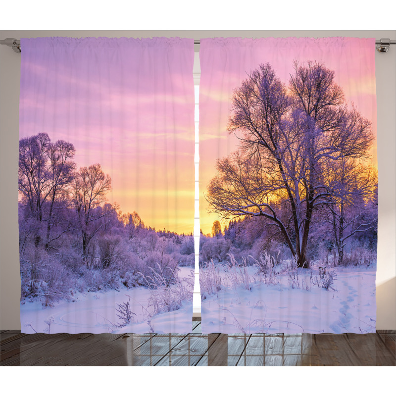 Landscape with Sunset Curtain