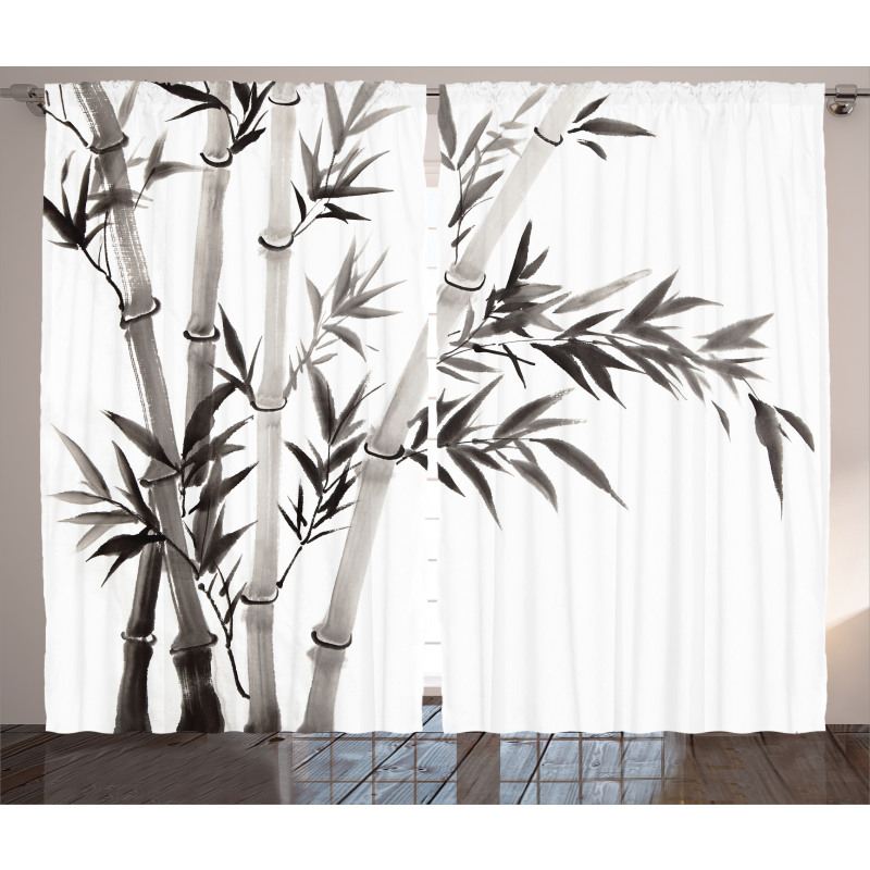 Traditional Bamboo Leaves Curtain