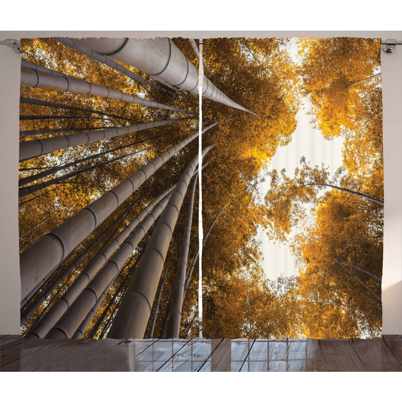 Fall Landscape Bamboo Curtain