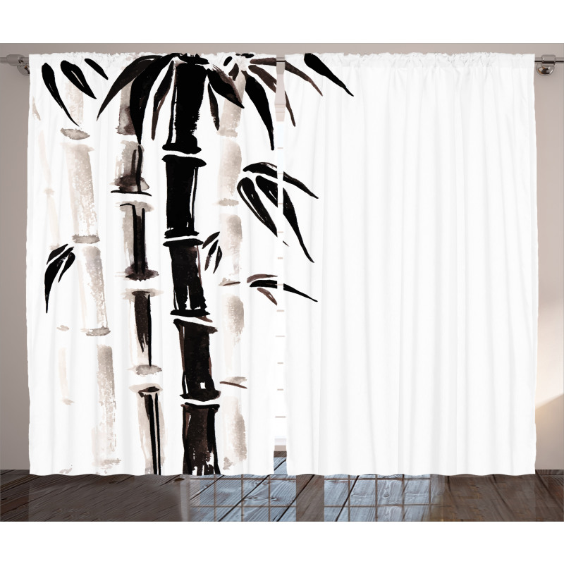 Bamboo Pattern Curtain