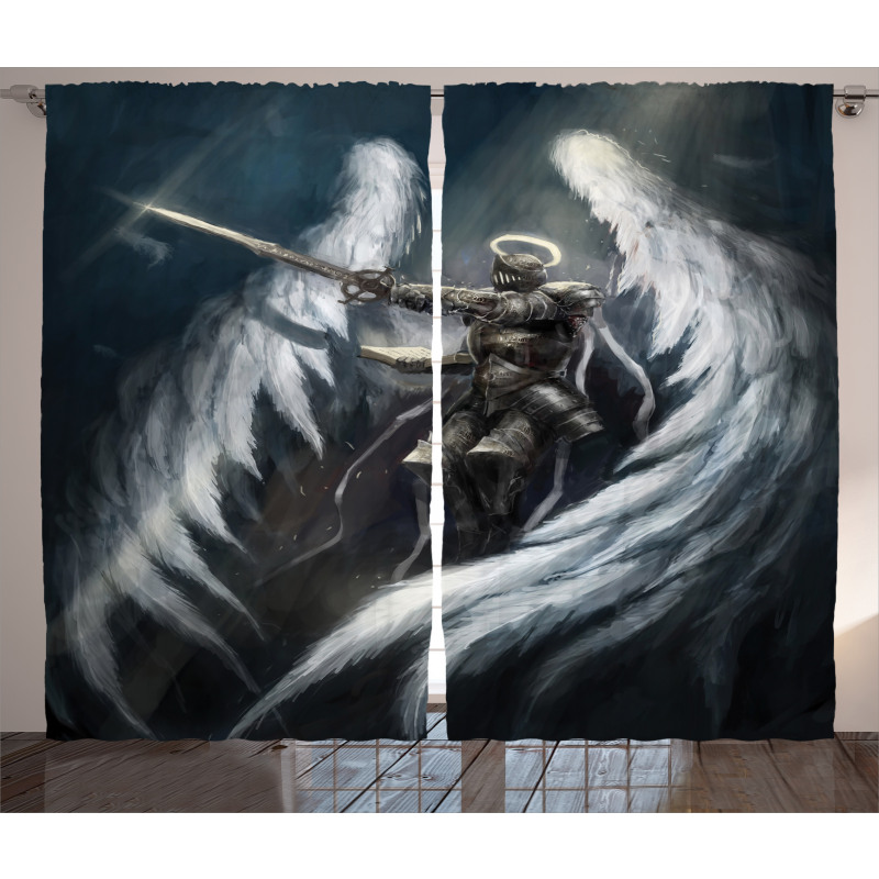 Angel Knight White Wing Curtain