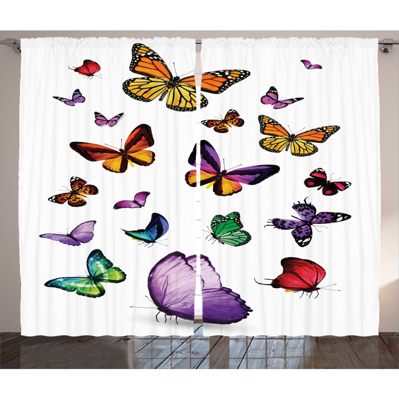 Flying Butterflies Curtain