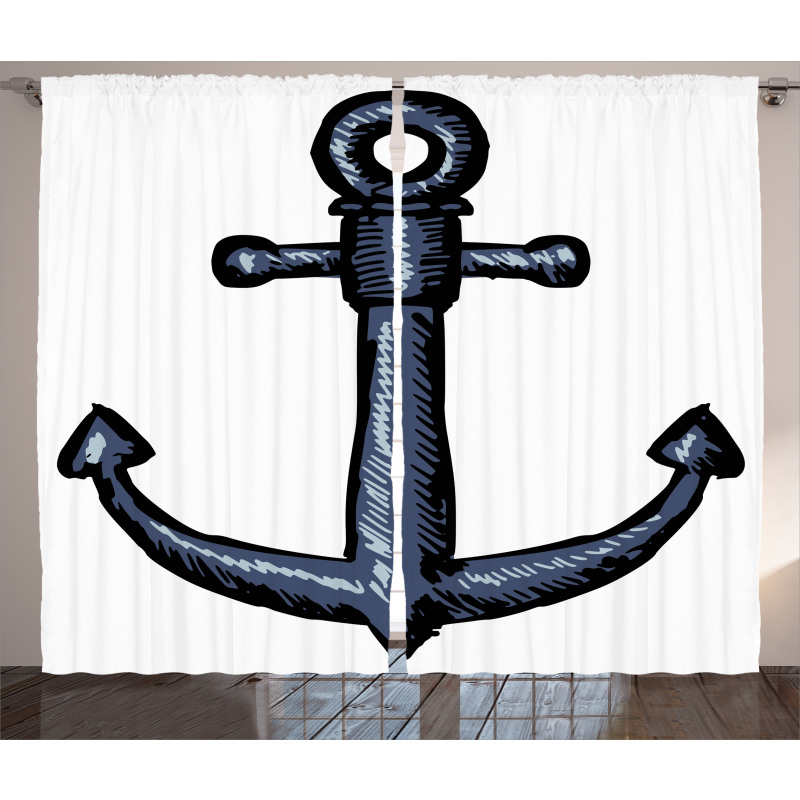 Nautical Anchor Safety Curtain