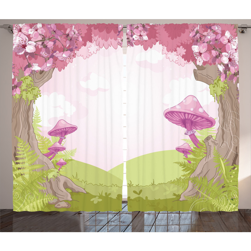 Fairytale Land Blooms Curtain