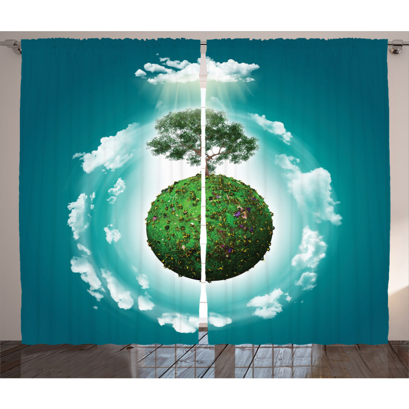 Ecology World Art Curtain