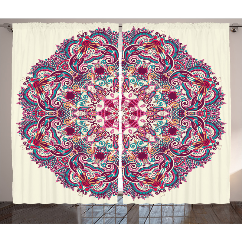Boho Floral Curtain
