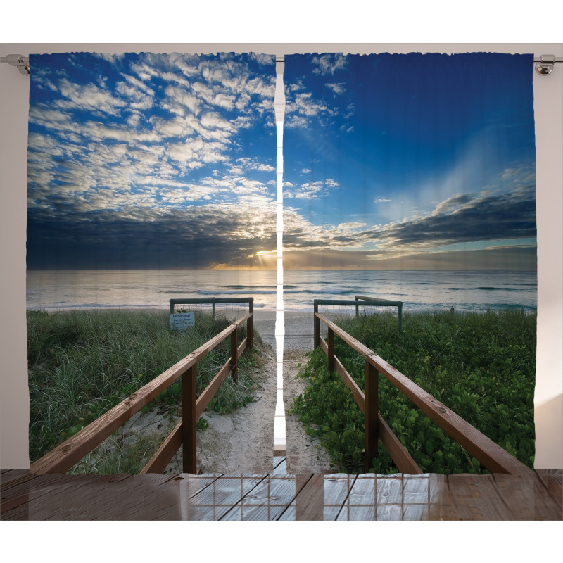 Pathway to Sea Swimming Curtain