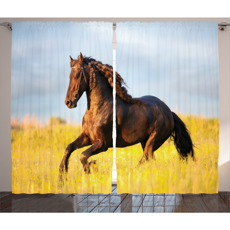 Meadow Mystery Horse Curtain