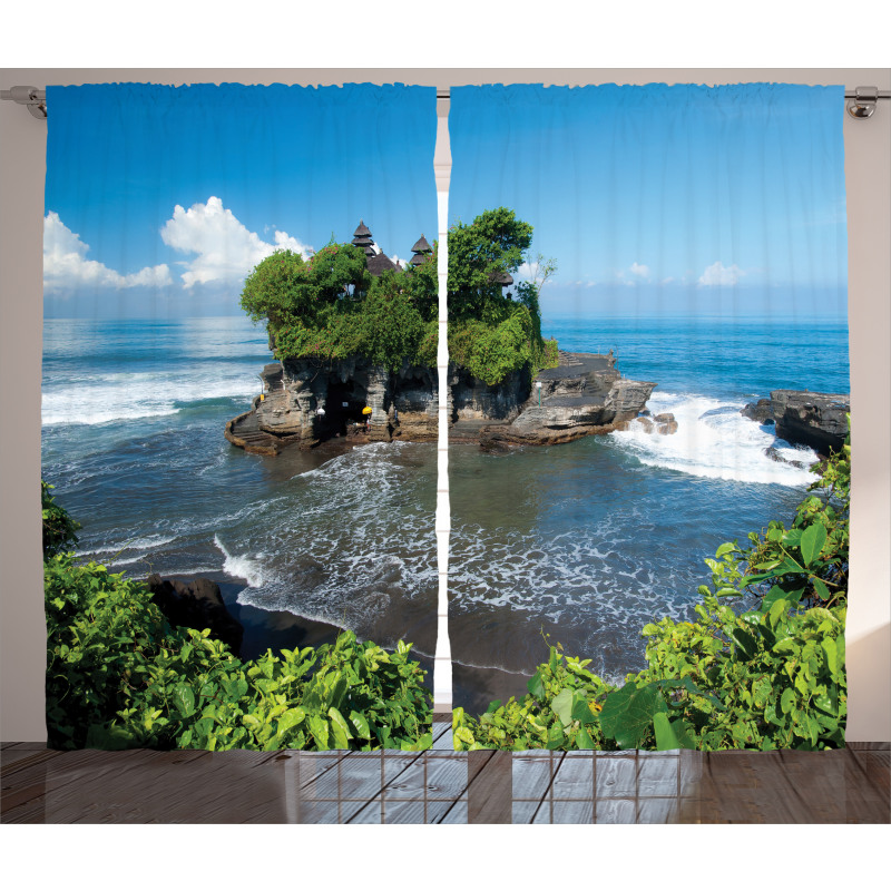 Building in Bali Island Asia Curtain