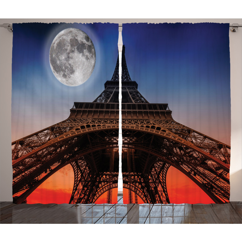 Minimal French Flag Curtain