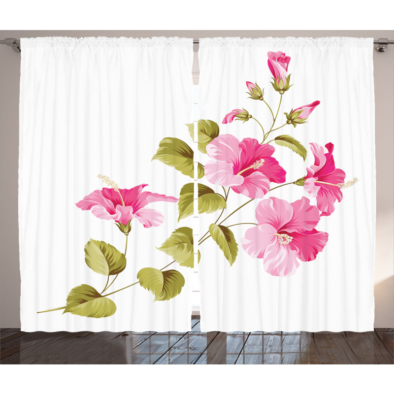 Wild Exotic Branches Curtain
