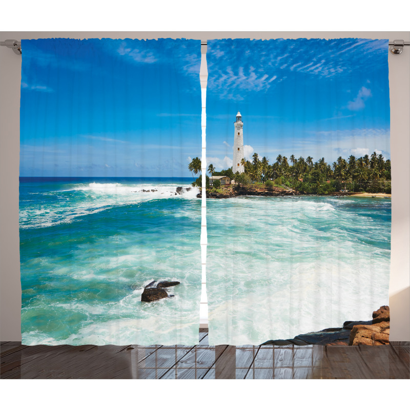 Palms Beach Seaside Curtain