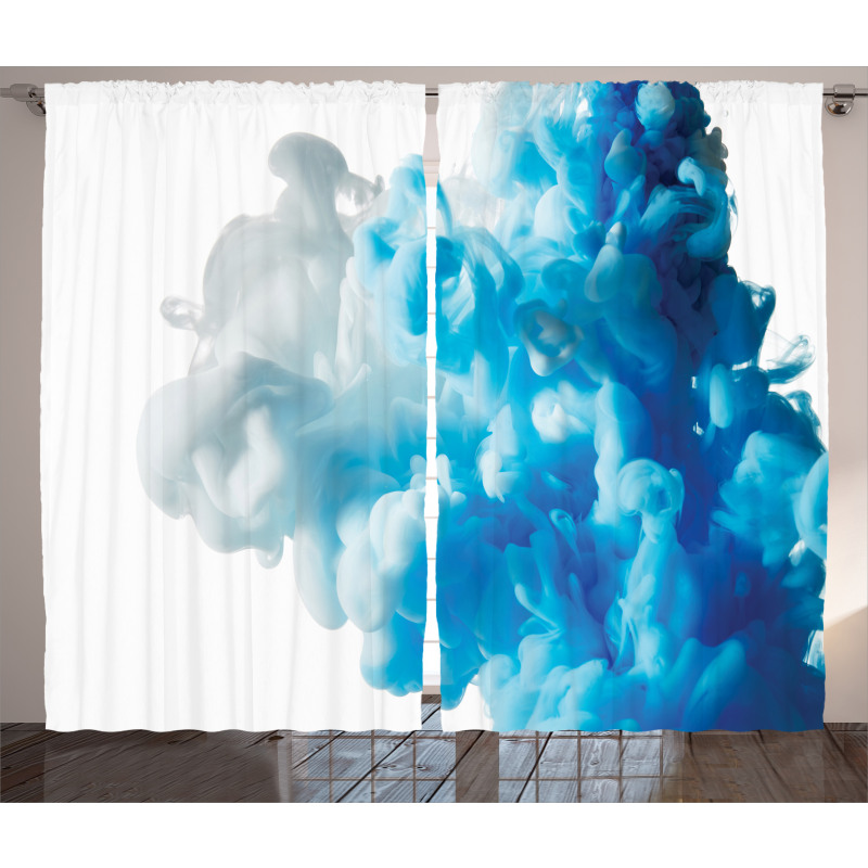 Abstract Cloud Swirl Curtain