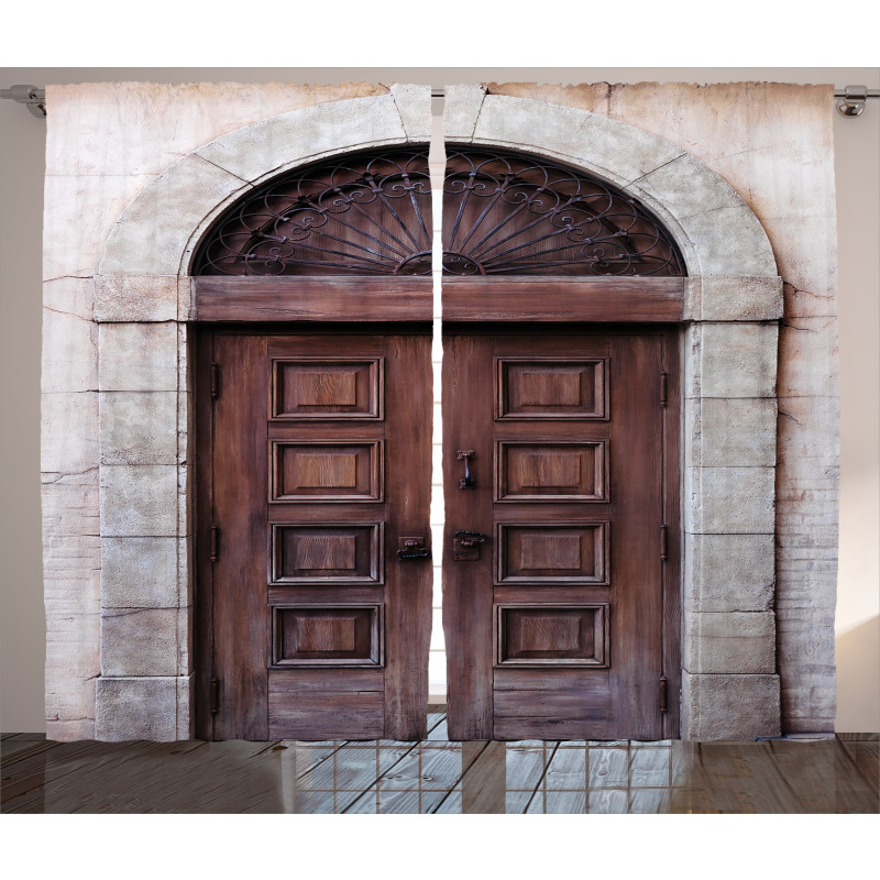 Arched Venetian Door Curtain