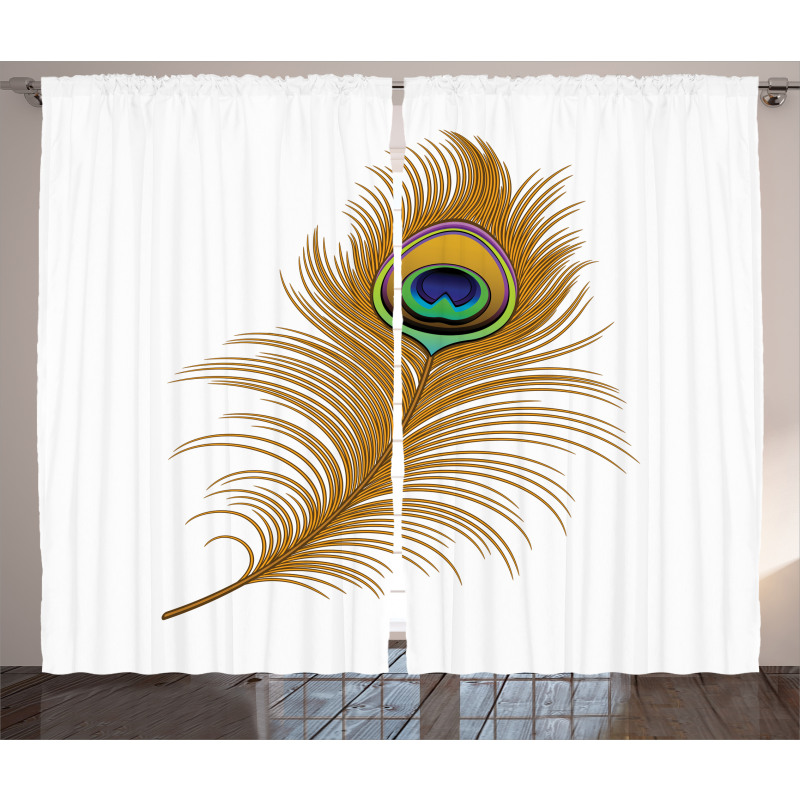 Exotic Peacock Wild Bird Curtain