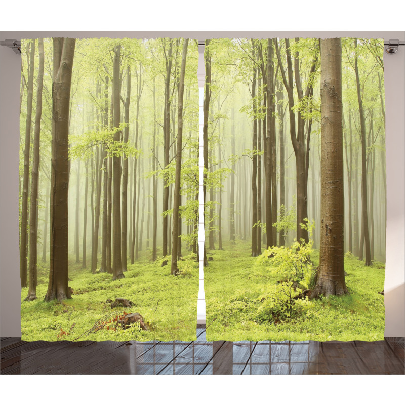 Misty Spring Nature Curtain