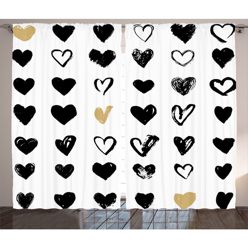 Small Heart Hipster Curtain