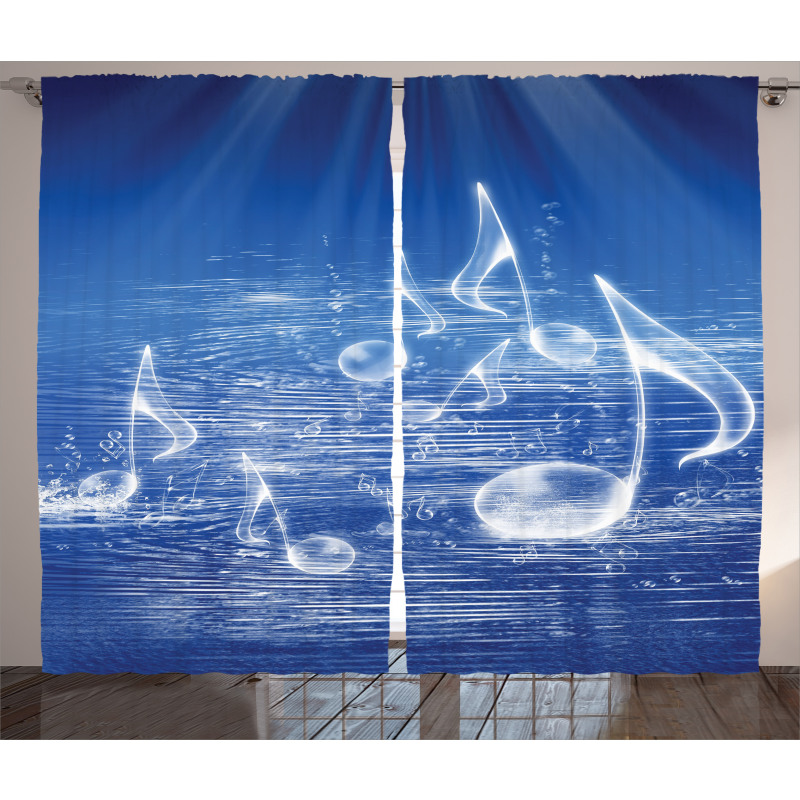 Music Nautical Melody Curtain