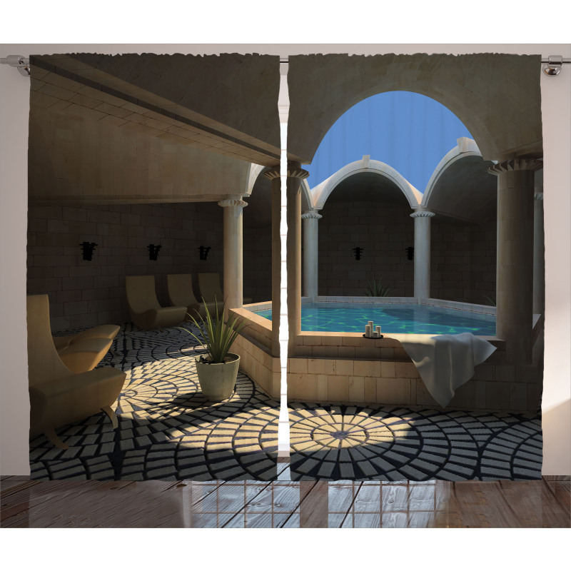 Spa Relaxation Pool Curtain