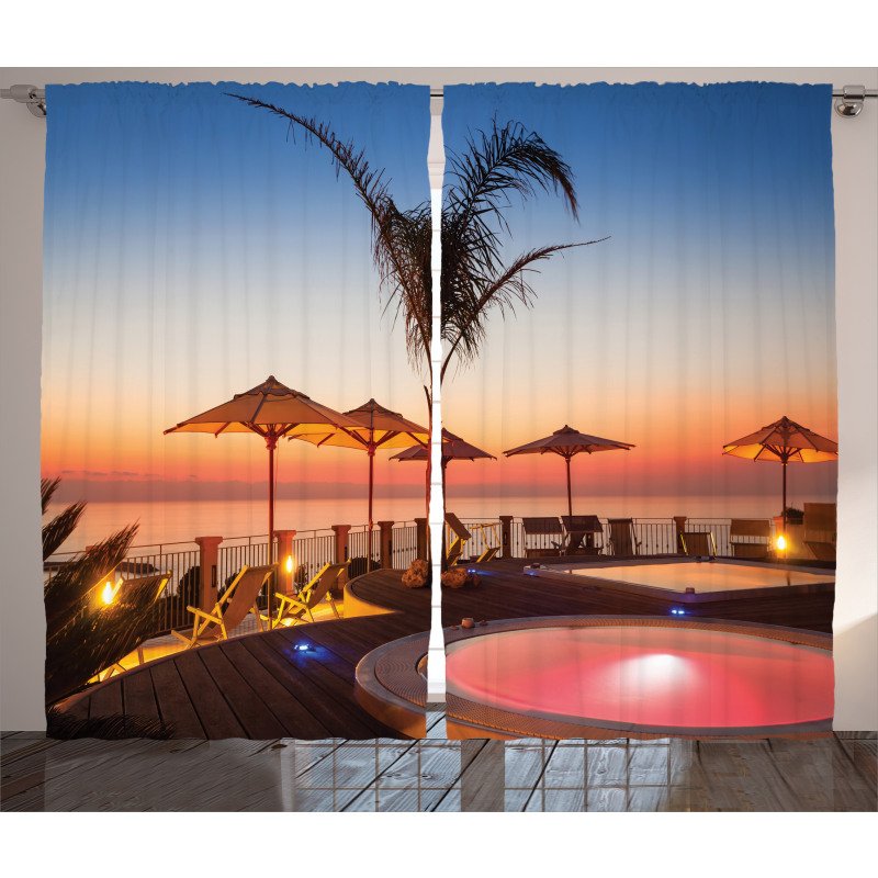 Ocean View at Sunset Curtain