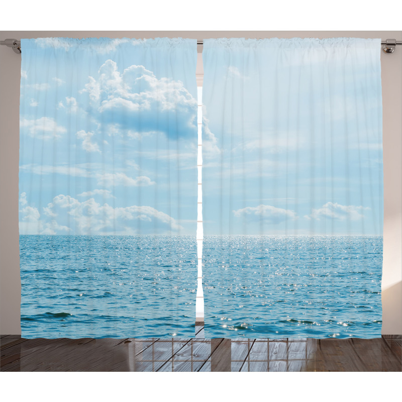 Calm Sea Paradise Curtain
