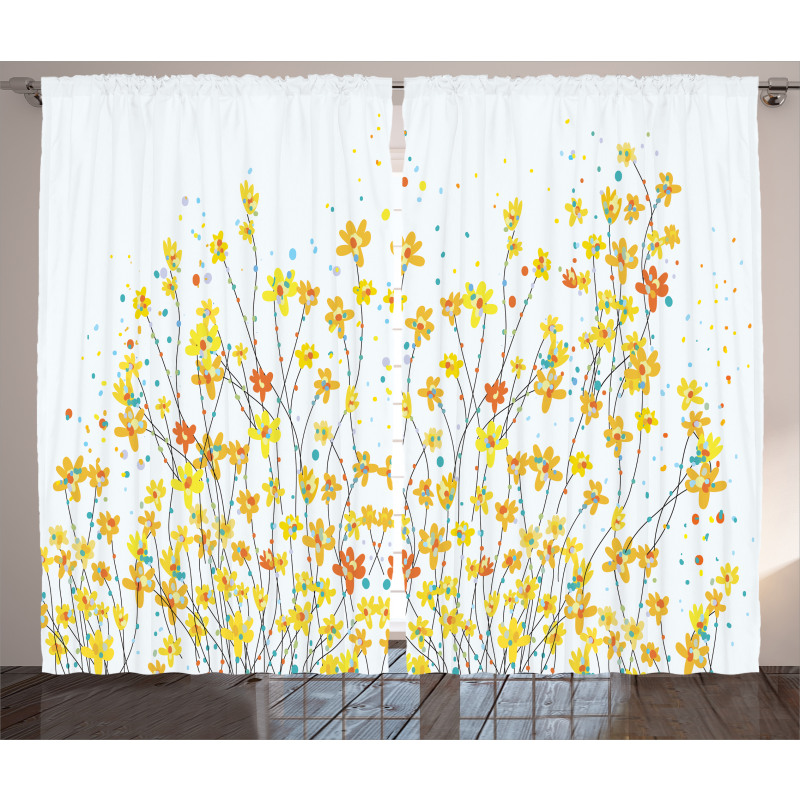 Daffodil Bloom Spring Curtain