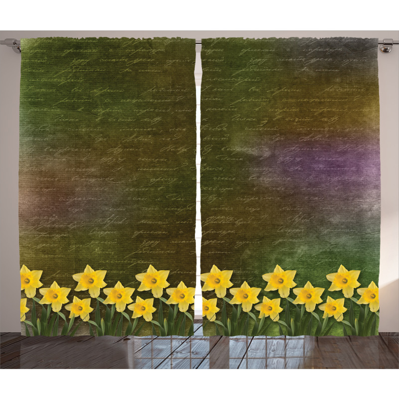 Bridal Spring Flowers Curtain