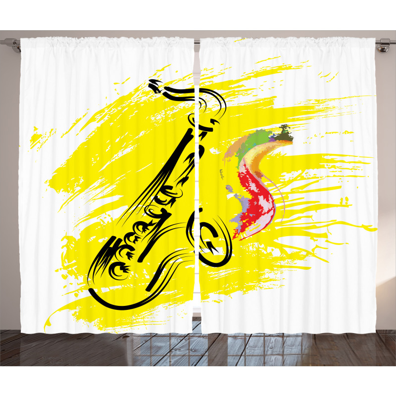 Jazz Saxophone Curtain