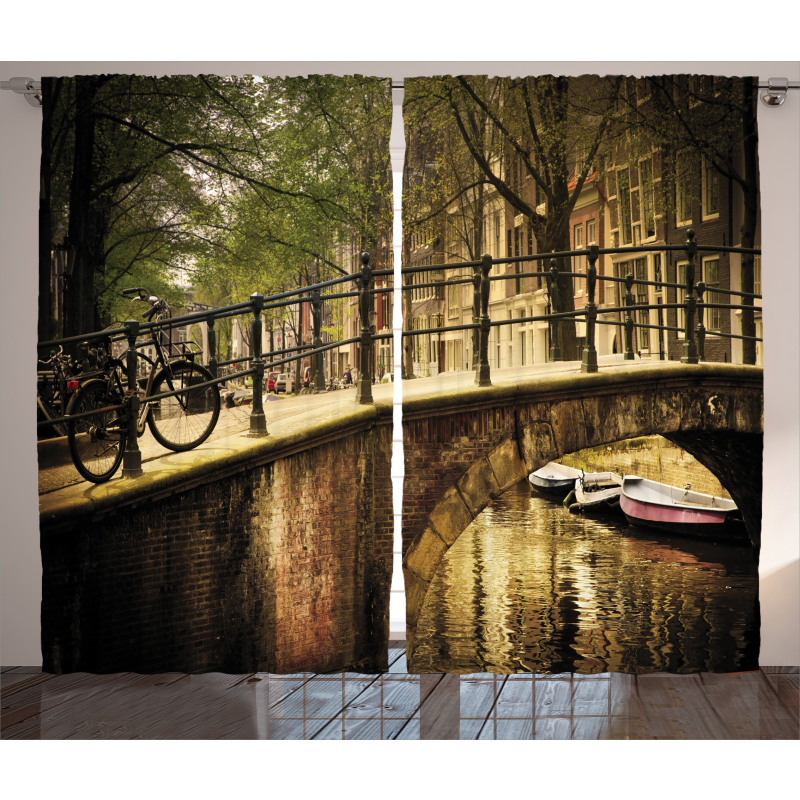Romance Bridge Canal Curtain