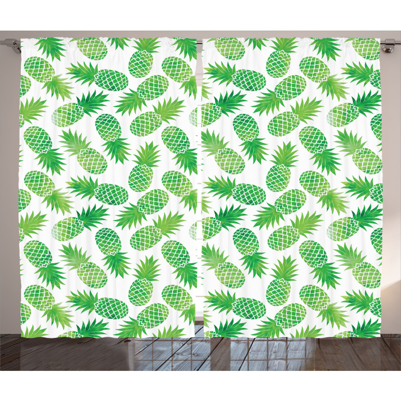 Exotic Pineapple Pattern Curtain