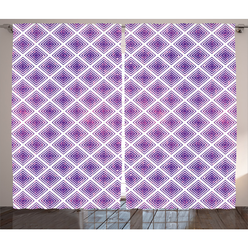 Retro Style Abstract Curtain