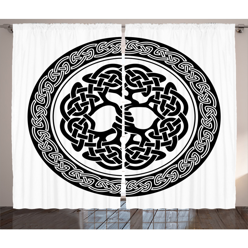 Native Tree of Life Art Curtain