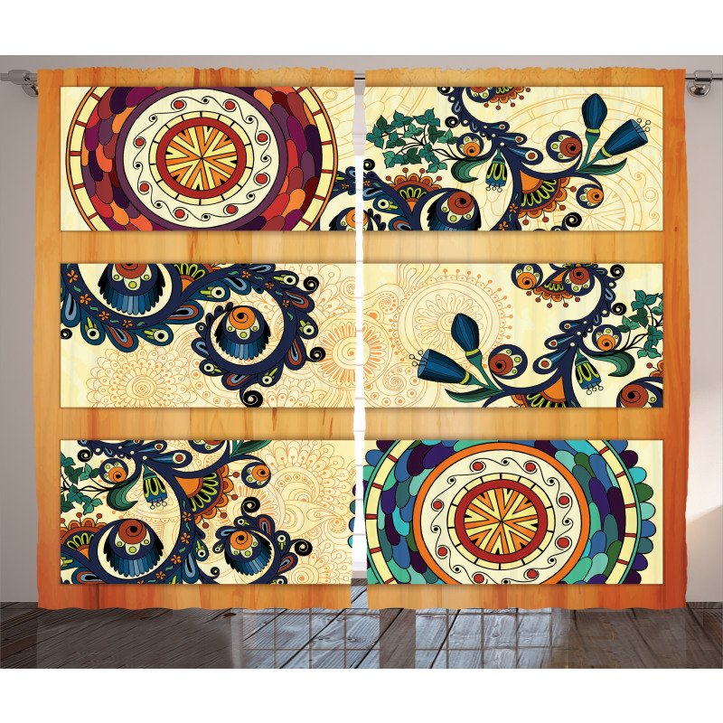 Eastern Batik Style Curtain