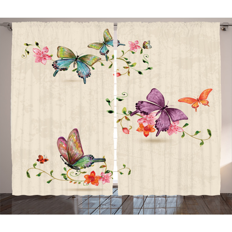 Wings Moth Transformation Curtain
