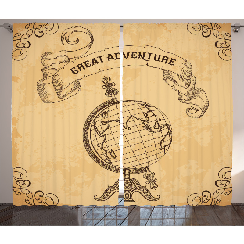 Adventure Words Curtain