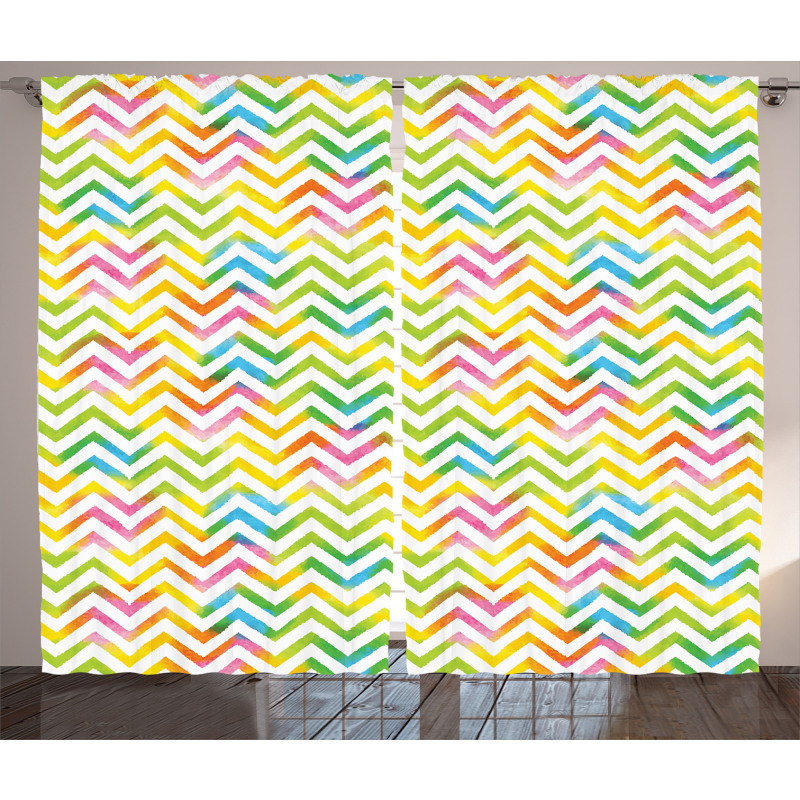 Colorful Geometrical Curtain
