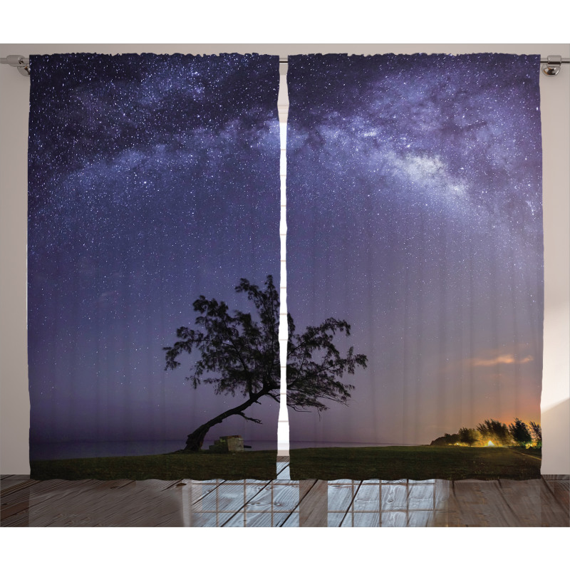 Milky Way Stars Space Curtain