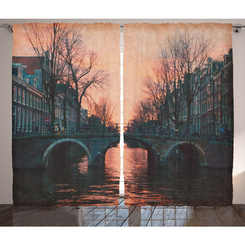 Amsterdam Vintage Bridge Curtain