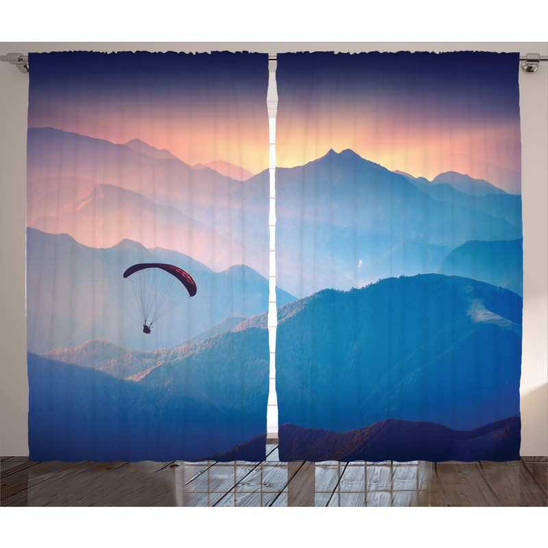 Paraglide Sun Mountains Curtain