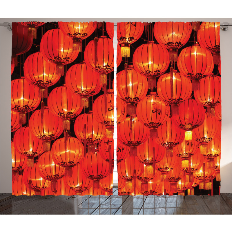 Chinese Lantern Festival Curtain