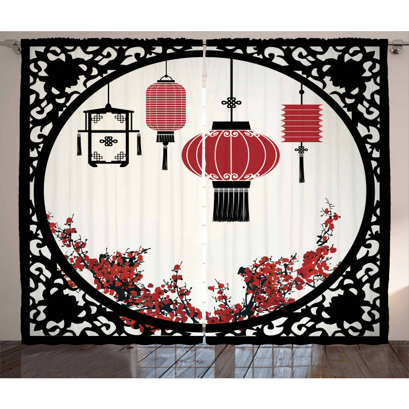 Ornate Graphic Curtain