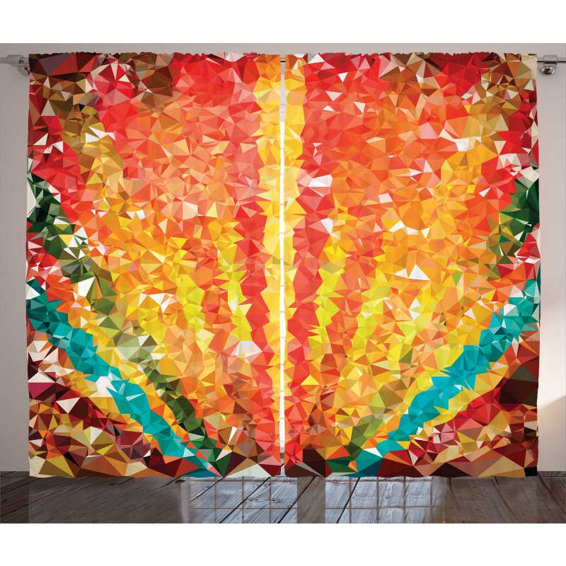 Rainbow with Diamonds Curtain