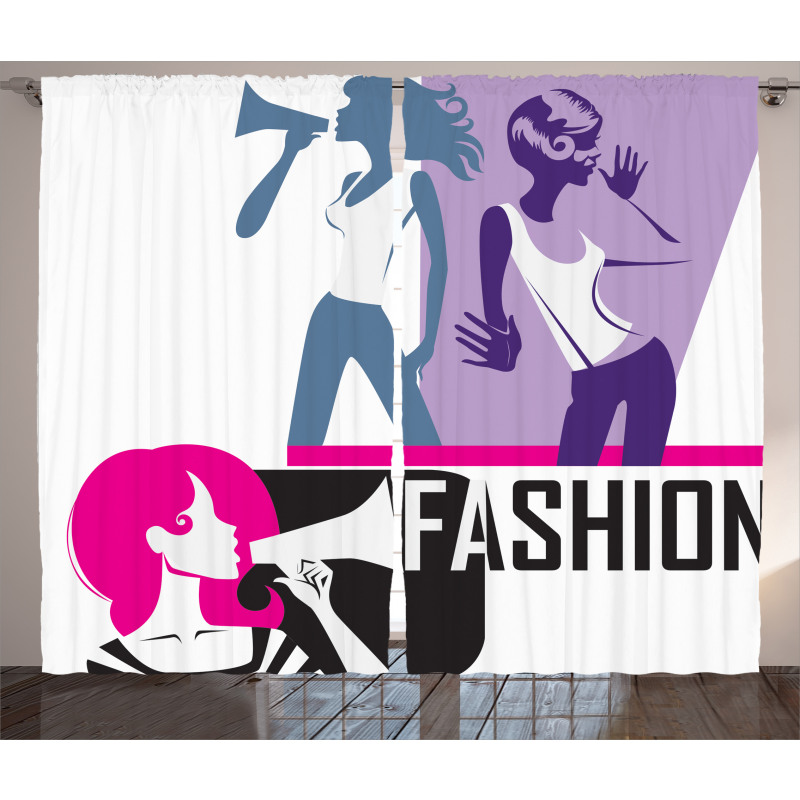 Modern Lady Fashion Curtain