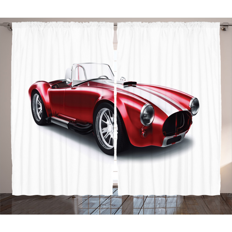 Old Fashioned Vintage Car Curtain