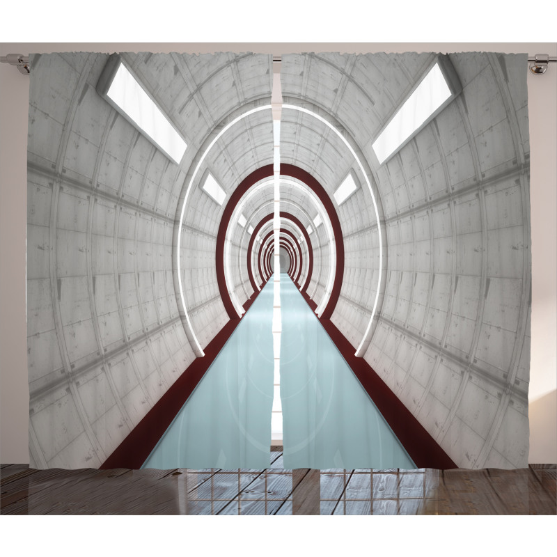 Futuristic Corridor Curtain