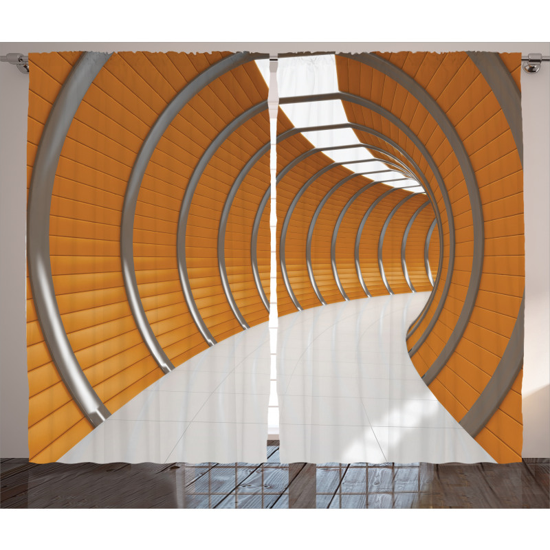 Geometric Long Tunnel Curtain