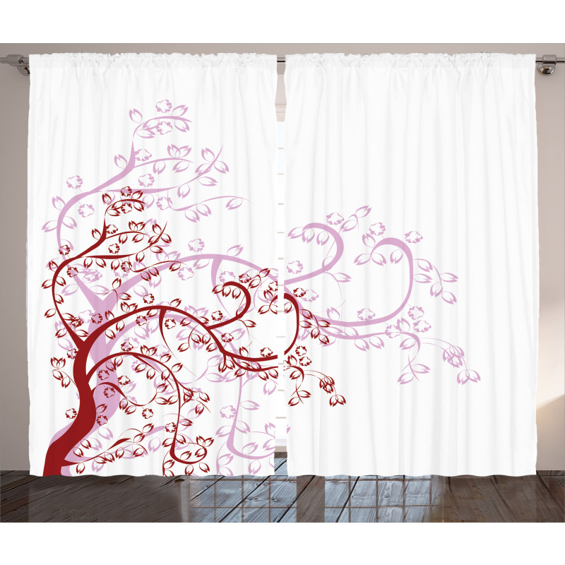 Magnolia Art Curtain