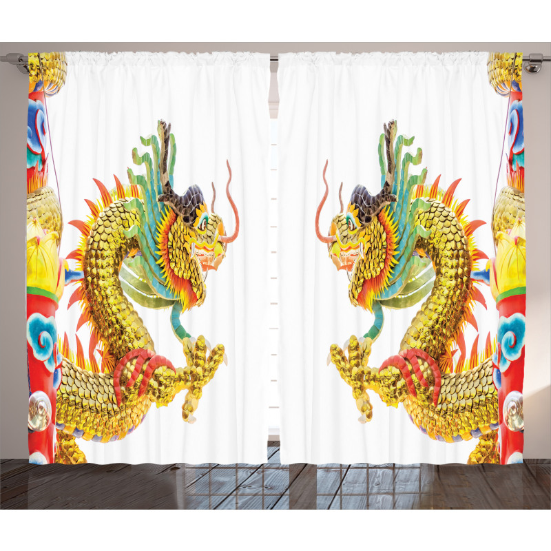 Dragon Oriental Culture Curtain