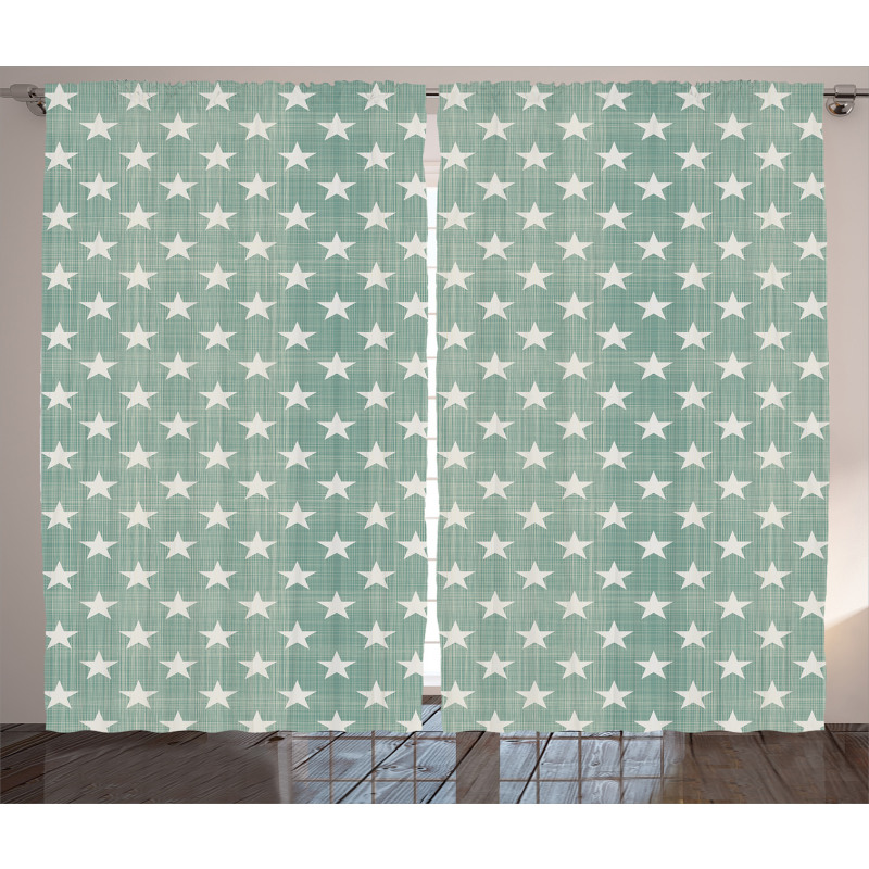 Classic Style Stars Curtain